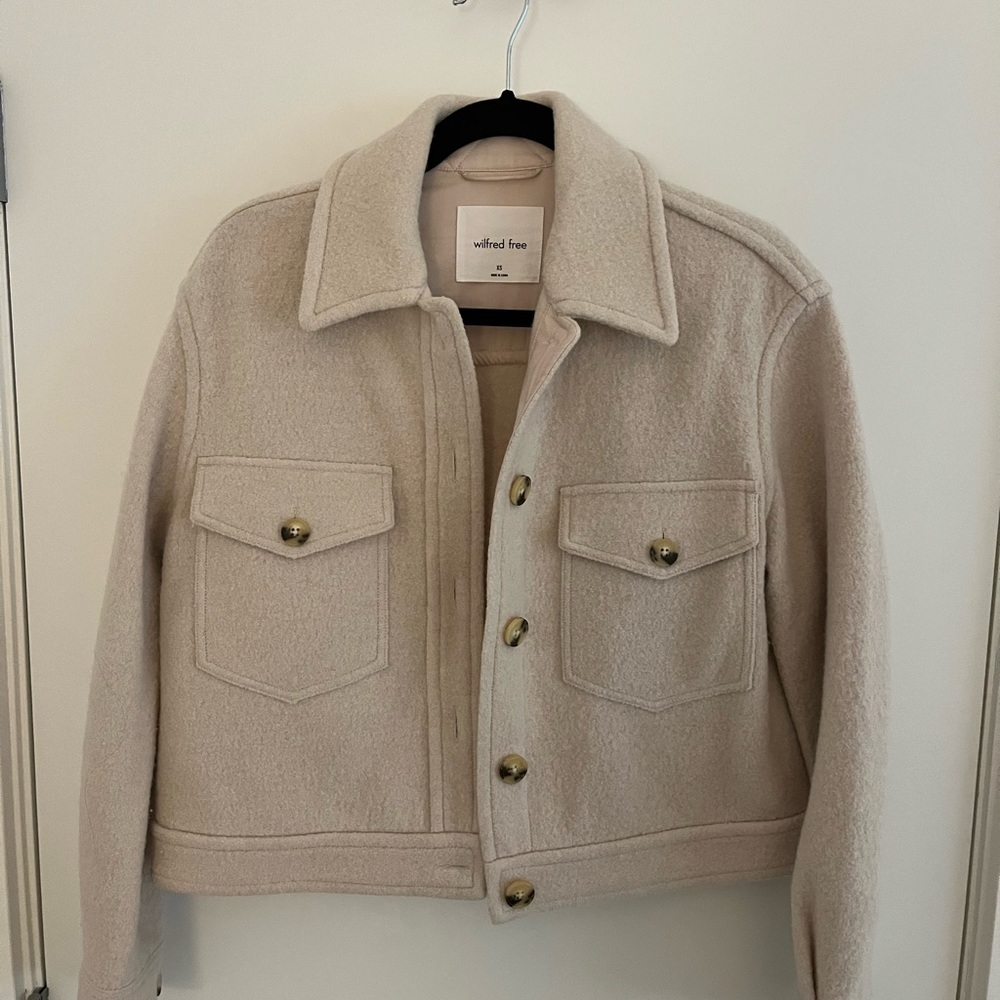 Wilfred Free Cropped Shirt Jacket